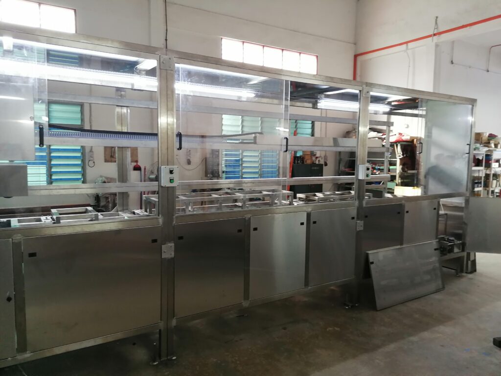 Pure Automation - Washing Line PNP for Metal Fabrication Manufacturing with Industrial Automation System