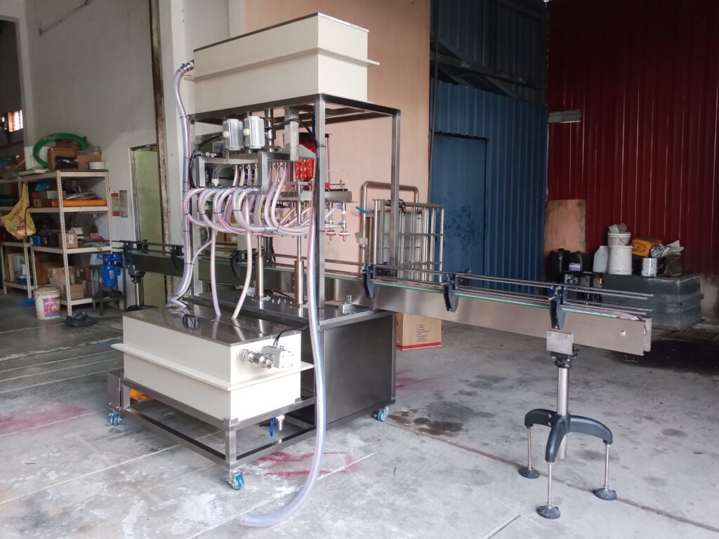 Pure Automation - 8-Head Overflow for Food & Beverage Manufacturing with Industrial Automation System